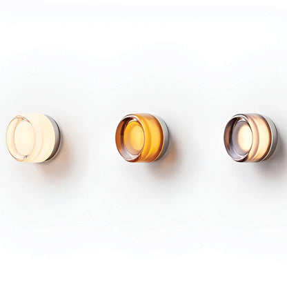Compact Wall Lamp - DimpleGlow-Amber-Nora Luxe