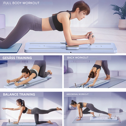 Complete Pilates Reformer Set - CoreFlex Pro-Purple-Nora Luxe