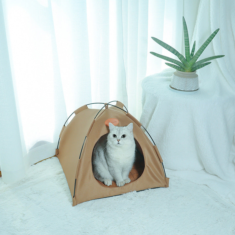 Cooling Cat Tent - CoolCat Retreat-Beige-Nora Luxe