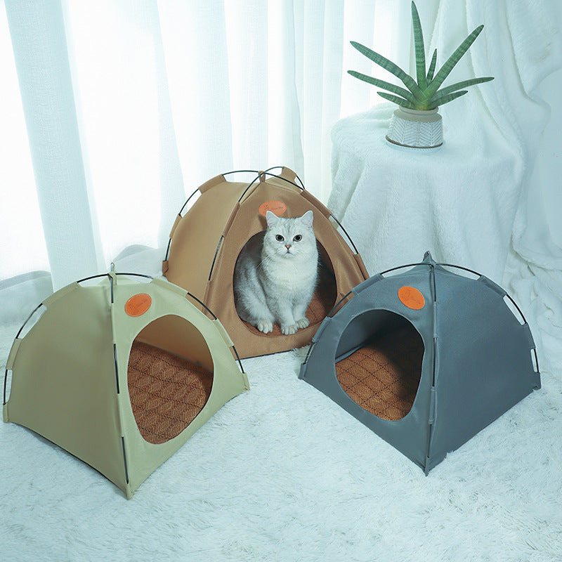 Cooling Cat Tent - CoolCat Retreat-Beige-Nora Luxe