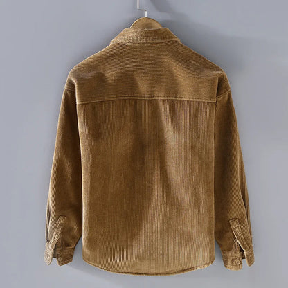 Corduroy Jacket for Men - Victor-Khaki-M-Nora Luxe