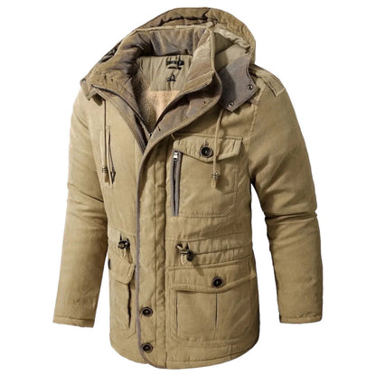 Cotton Jacket for Active Men - Apex Shift-Brown-S-Nora Luxe