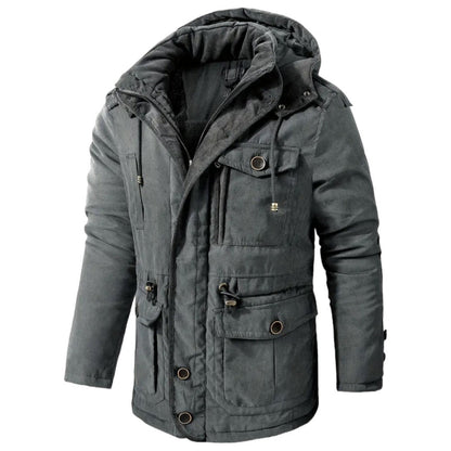 Cotton Jacket for Active Men - Apex Shift-Gray-S-Nora Luxe