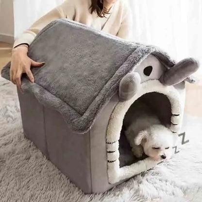 Cozy Indoor Dog House - SnugglyNest-Gray-S-Nora Luxe