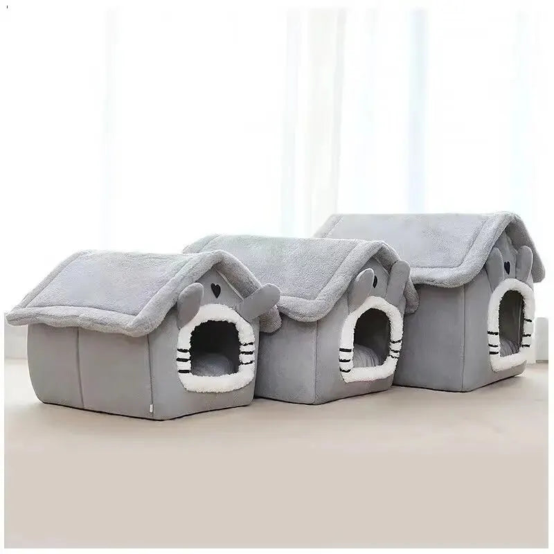 Cozy Indoor Dog House - SnugglyNest-Gray-S-Nora Luxe