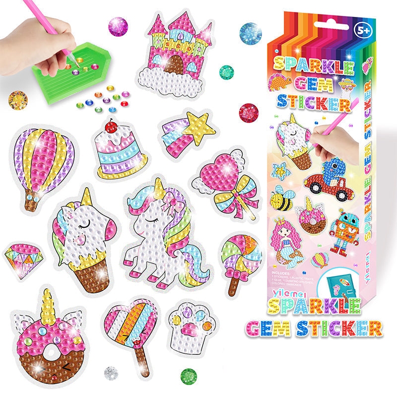 Creative Diamond Sticker Set - ShinyGem-Unicorn-Nora Luxe