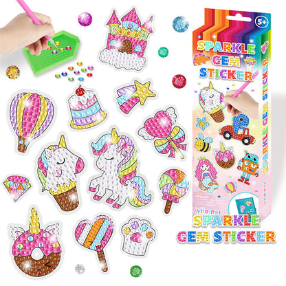 Creative Diamond Sticker Set - ShinyGem-Unicorn-Nora Luxe