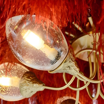 Unique Bronze Crystal Ceiling Light Fixture
