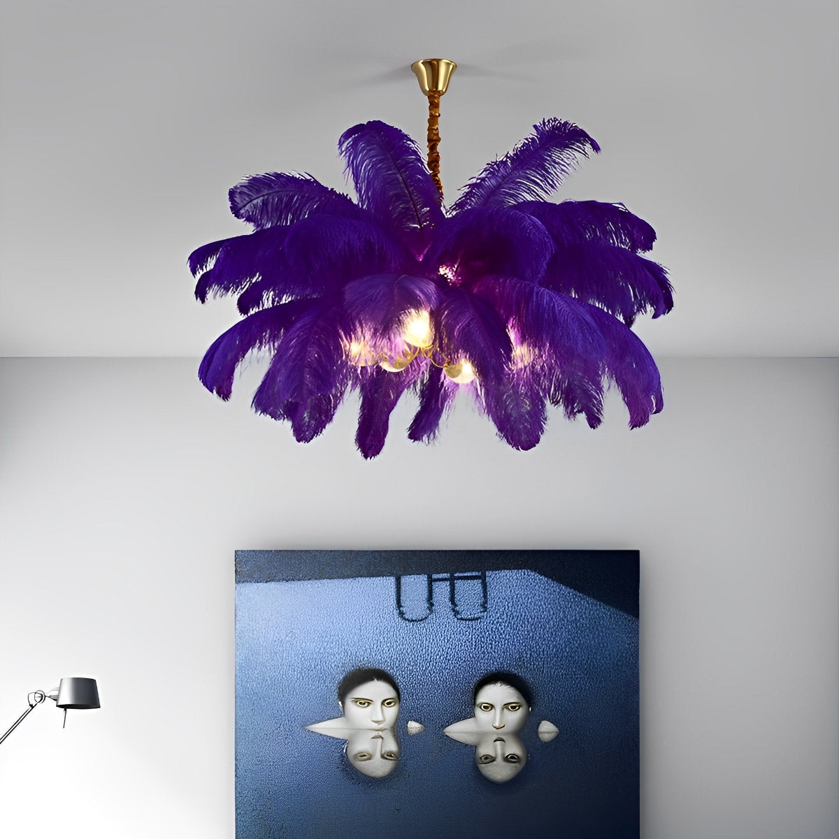 Unique Bronze Crystal Ceiling Light Fixture