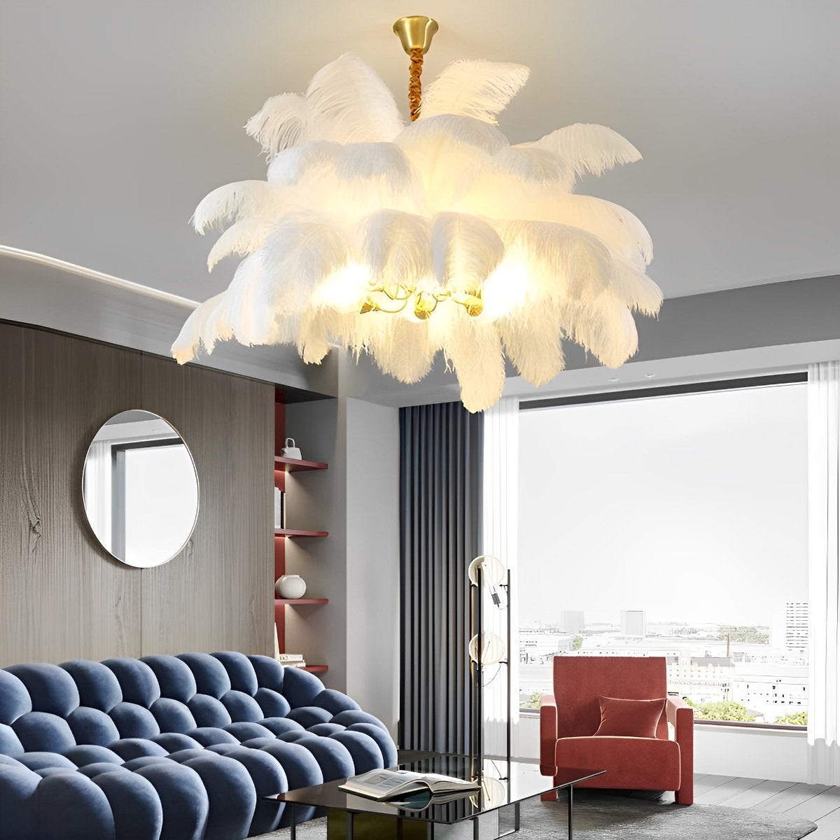 Unique Bronze Crystal Ceiling Light Fixture