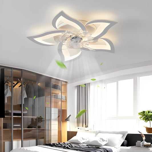 Stylish Floral 3 Step Dimmable LED Ceiling Light Fixture - Pexav