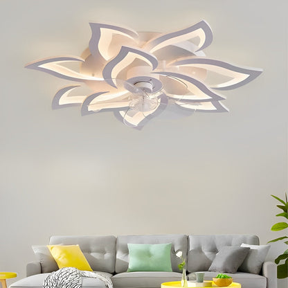 Stylish Floral 3 Step Dimmable LED Ceiling Light Fixture