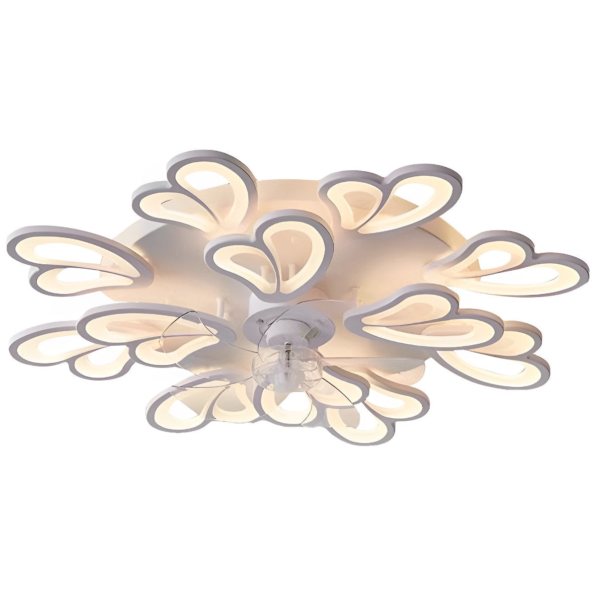 Stylish Floral 3 Step Dimmable LED Ceiling Light Fixture
