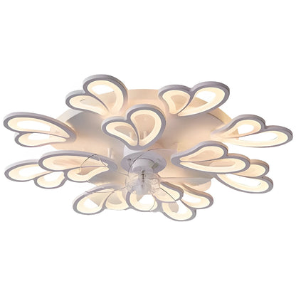 Stylish Floral 3 Step Dimmable LED Ceiling Light Fixture