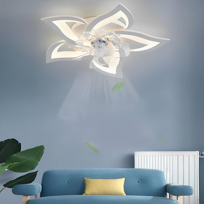 Stylish Floral 3 Step Dimmable LED Ceiling Light Fixture