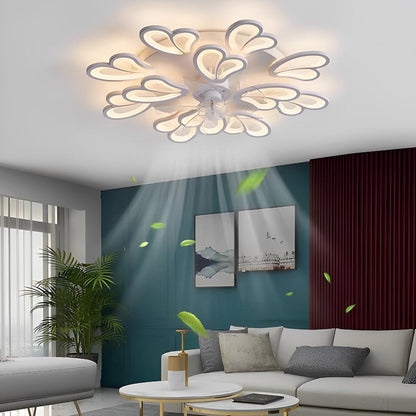 Stylish Floral 3 Step Dimmable LED Ceiling Light Fixture