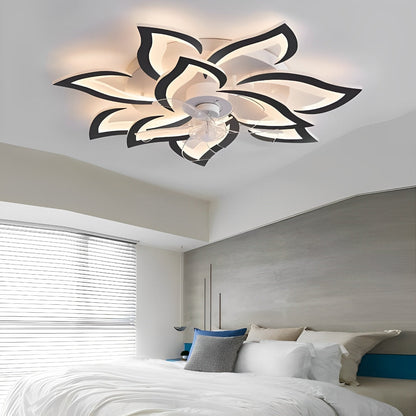 Stylish Floral 3 Step Dimmable LED Ceiling Light Fixture