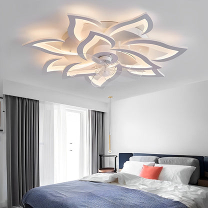 Stylish Floral 3 Step Dimmable LED Ceiling Light Fixture