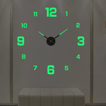 Creative Wall Clock - ArtTime-Numbers - Luminous-23.62 – 39.37 in-Nora Luxe