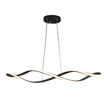 Sleek Dimmable LED Chrome Ceiling Chandelier