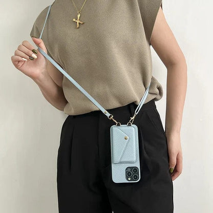 Stylish Leather Phone Crossbody Pouch