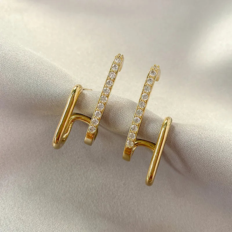 Sparkling Crystal Drop Earrings - Pexav