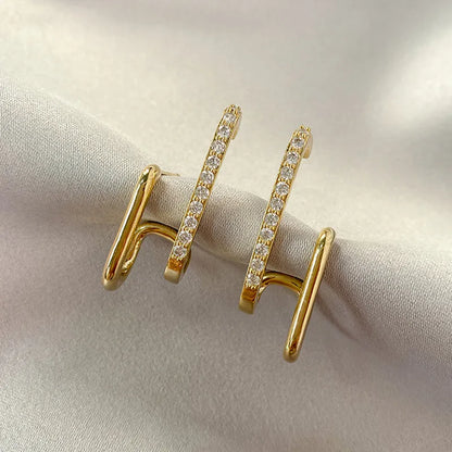Sparkling Crystal Drop Earrings - Pexav