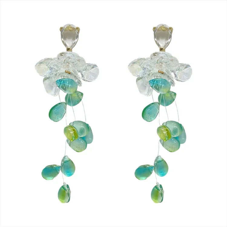 Sparkling Drop Beaded Earrings - Sophia - Pexav