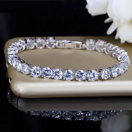 Shining Diamond Style Tennis Bracelet - Pexav