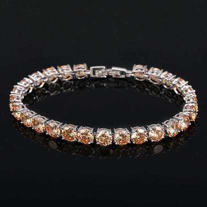 Crystal Heart Tennis Bracelet | Sparkling Accessory-Sparkling Wine-Nora Luxe