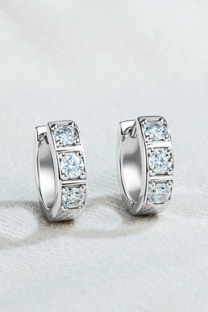 Crystal Hoop Elegant Earrings | Ear Sparkling Accessories-Black-One-size fits all-Nora Luxe