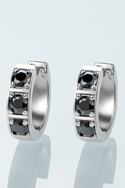 Sparkling Silver Circle Drop Earrings - Pexav