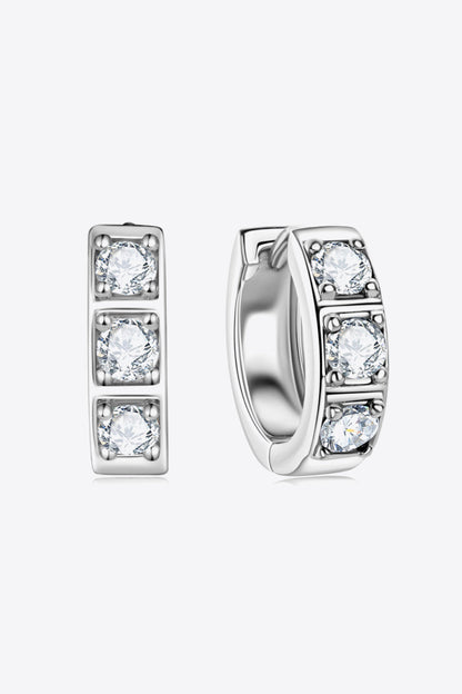 Crystal Hoop Elegant Earrings | Ear Sparkling Accessories-White-One-size fits all-Nora Luxe