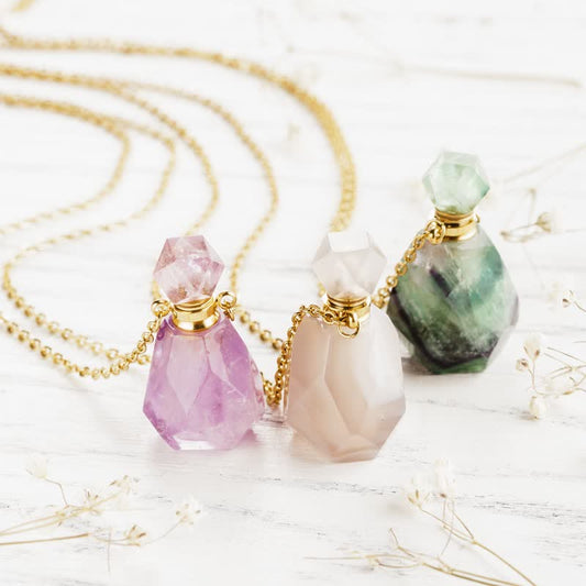 Sparkling Glass Fragrance Pendant - Iris - Pexav