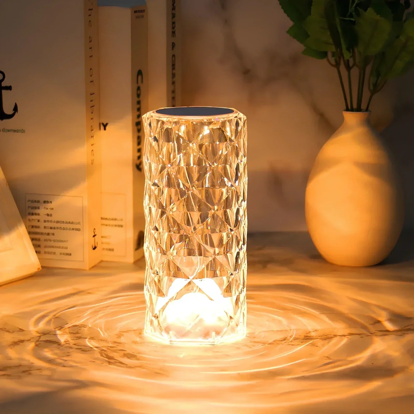Crystal Table Lamp with Touch Control - Aurora-Nora Luxe