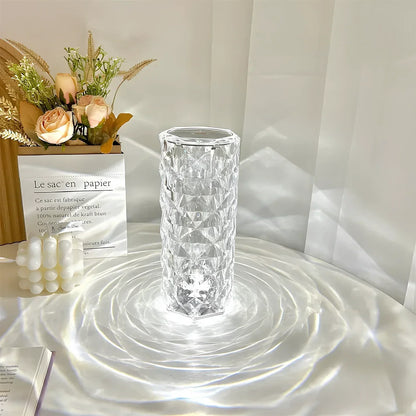 Crystal Table Lamp with Touch Control - Aurora-Nora Luxe