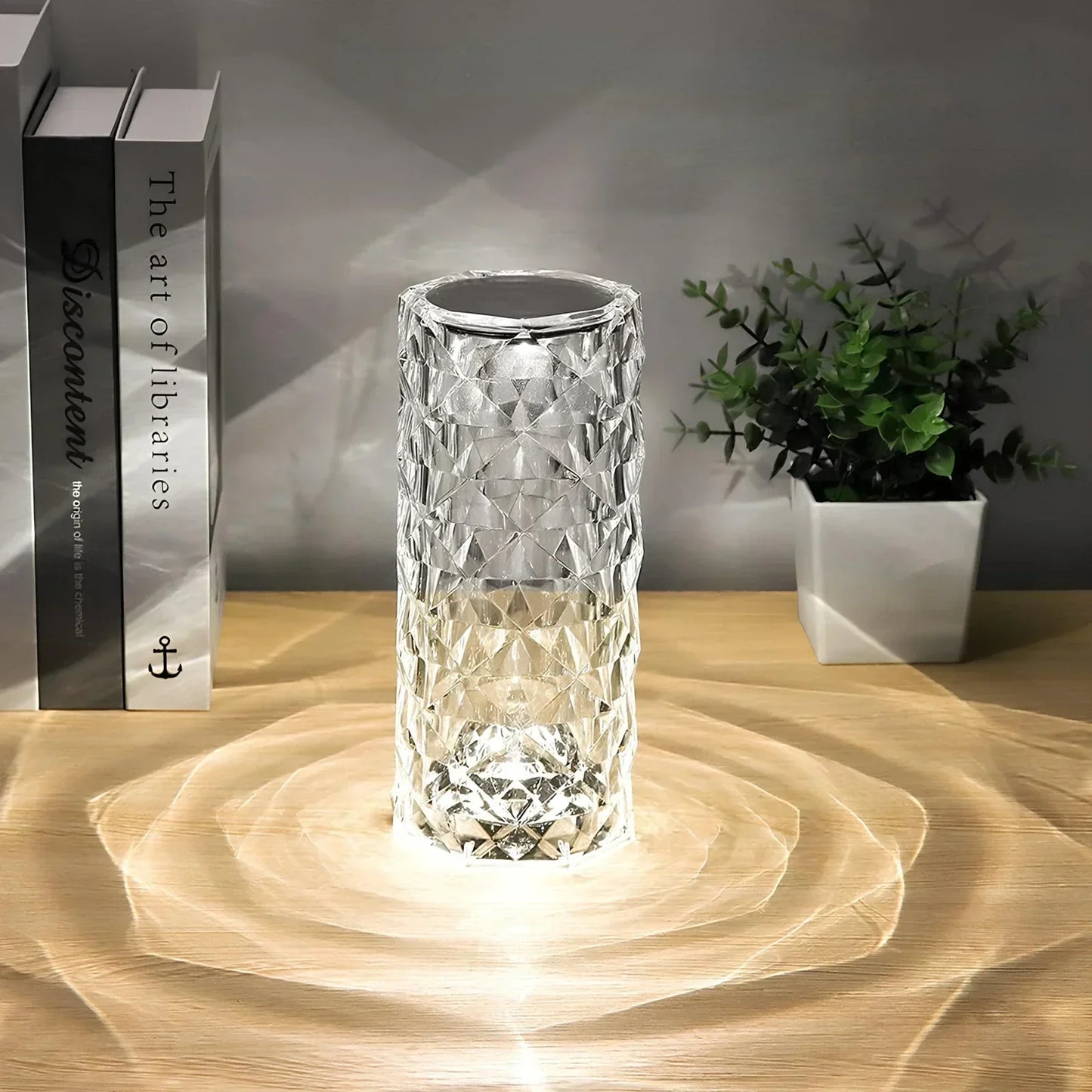 Crystal Table Lamp with Touch Control - Aurora-Nora Luxe