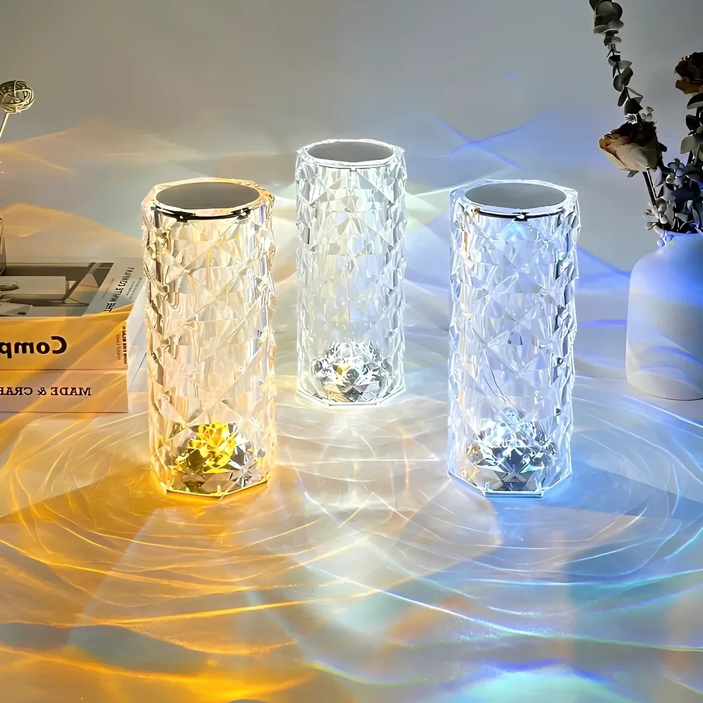 Crystal Table Lamp with Touch Control - Aurora-Nora Luxe