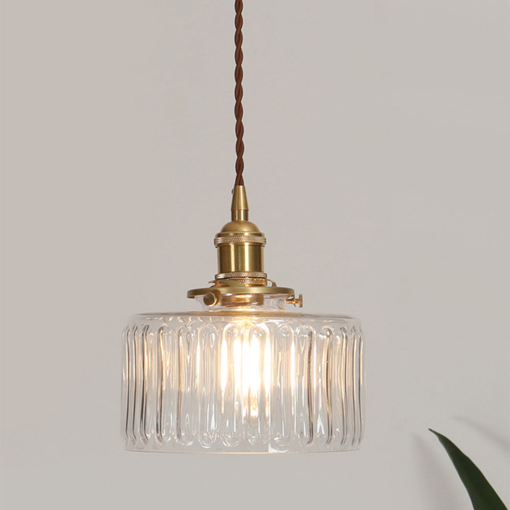 Crystal Vintage Pendant Lamp - Harrison-Beige-Some Headings-Nora Luxe