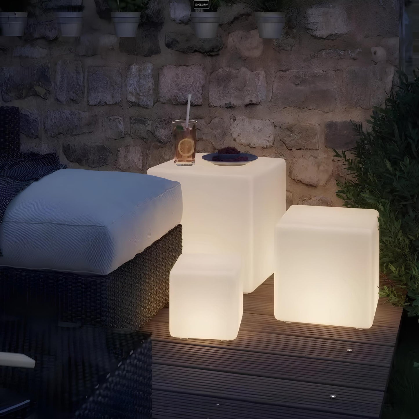 Cube Garden Light - LumaCube-3.94 inches-Nora Luxe