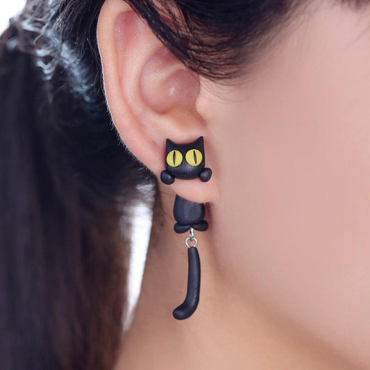 Adorable Kitty Ear Studs - Pexav