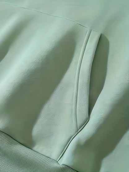 Cute Ladies Hoodie with Kangaroo Pocket - Amira-Green-XS-Nora Luxe