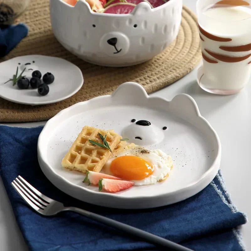 Cute Polar Bear Dinnerware Set in Ceramic - PolarJoy-Mug 240ml-Nora Luxe