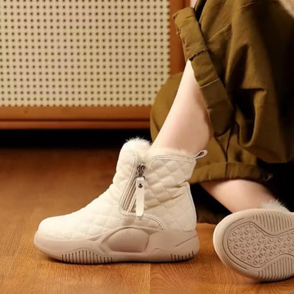 Cute Warm Ladies' Boots - Luna-Khaki-3.0-Nora Luxe