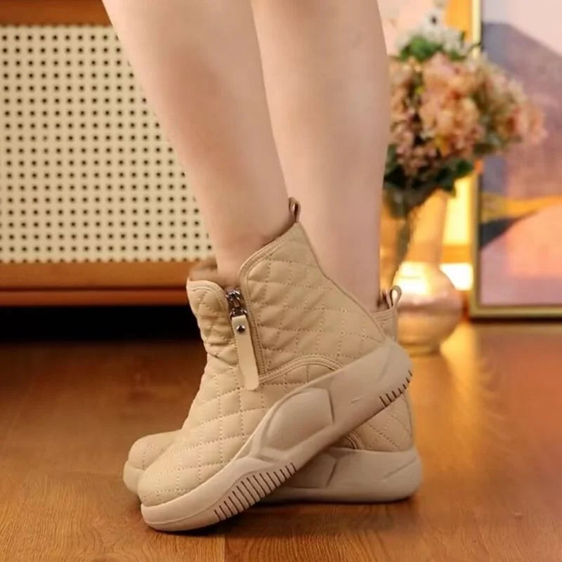 Comfortable Women's Winter Ankle Boots - Pexav