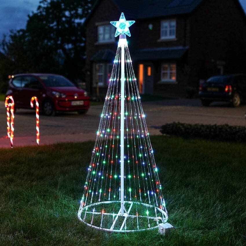 Colorful Outdoor Animated Christmas Tree Light Display