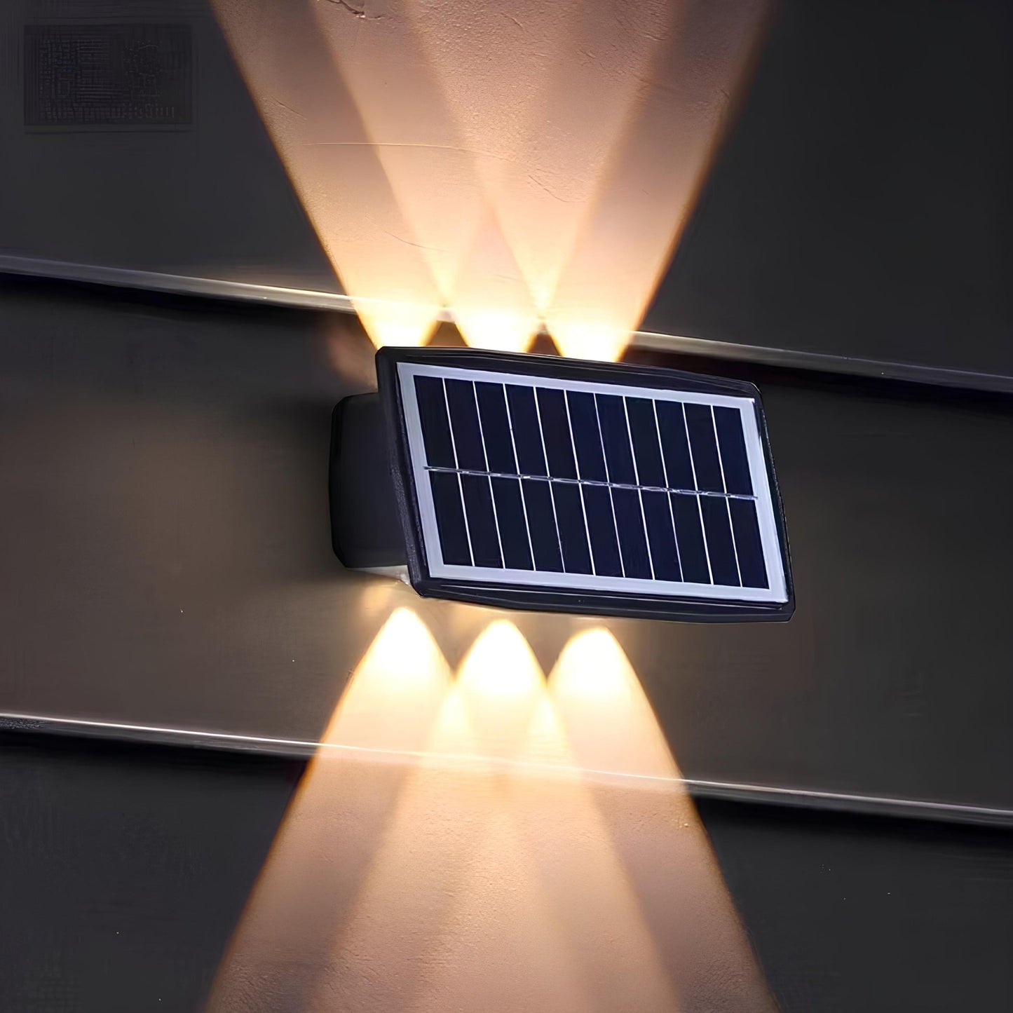 Outdoor Solar LED Wall Light Up and Down Waterproof Garden Lamp
