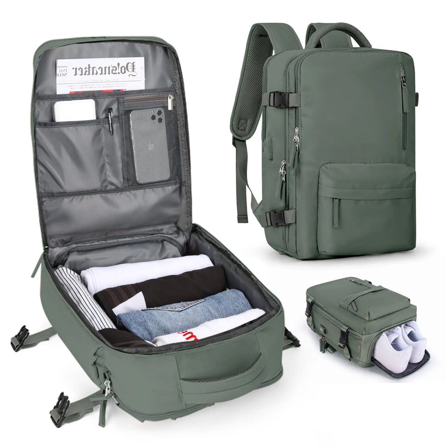 Waterproof Women's Hiking Laptop Backpack 35L