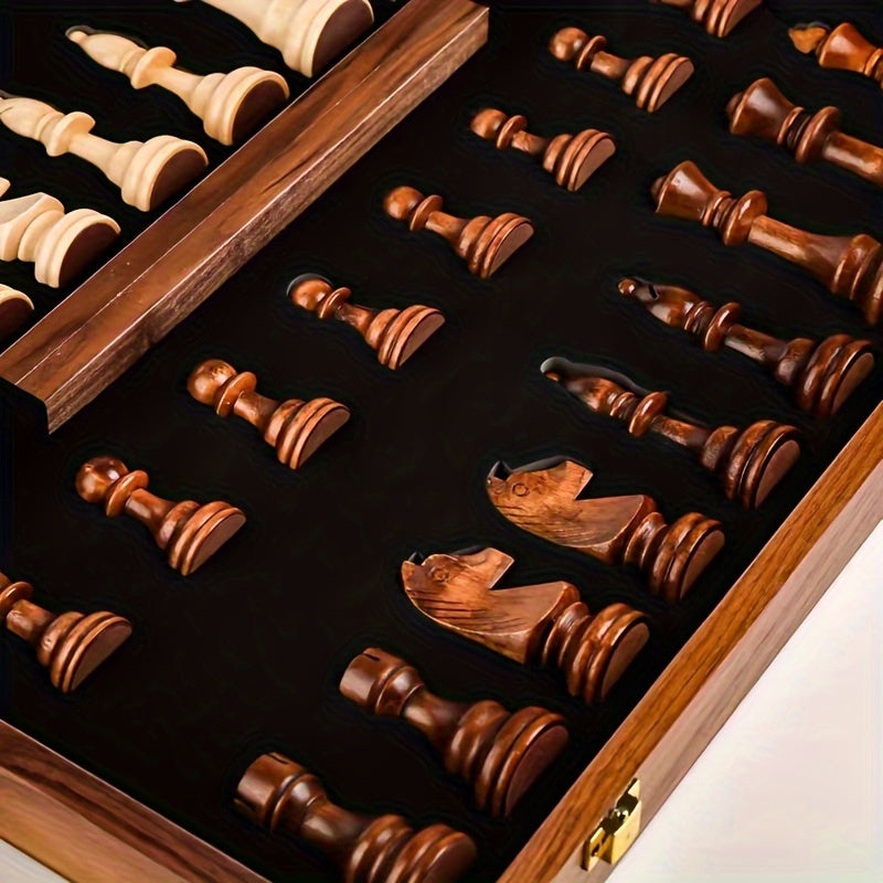 Traditional Wooden Chess Board Game Set
