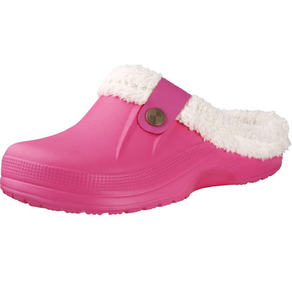 Warm Fuzzy Stone Clog Slippers